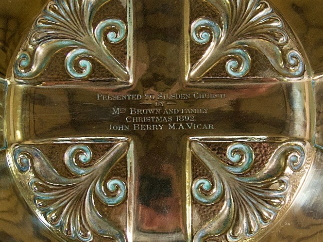 Collection Plate Inscription